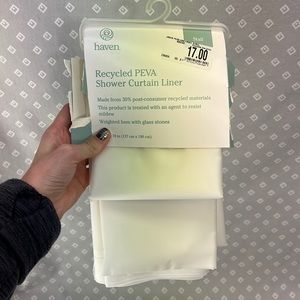 NWT PEVA Shower Curtain Liner